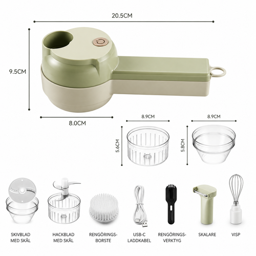 SmartChop™ 5-i-1 Elektrisk Grönsakshackare